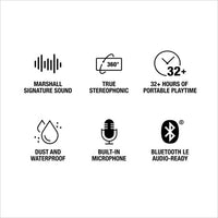 Marshall Emberton III Portable Waterproof Wireless Speaker Features