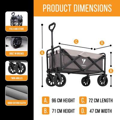 Raptor Trekk Camping Trolley -Graphite Gray
