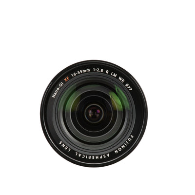FUJIFILM XF 16-55mm F2.8 R LM WR Lens mounted on the X-S20
