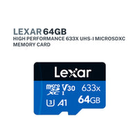 Lexar 64GB High-Performance 633x UHS-I MicroSDXC Memory Card