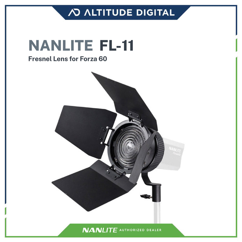 Nanlite FL-11 Fresnel Lens for Forza 60 (with barndoor)
