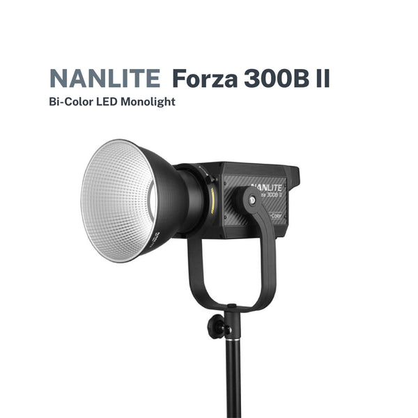 Nanlite Forza 300B MK2 Monolight Bi-color Kit, DMX, Bluetooth, 2.4G