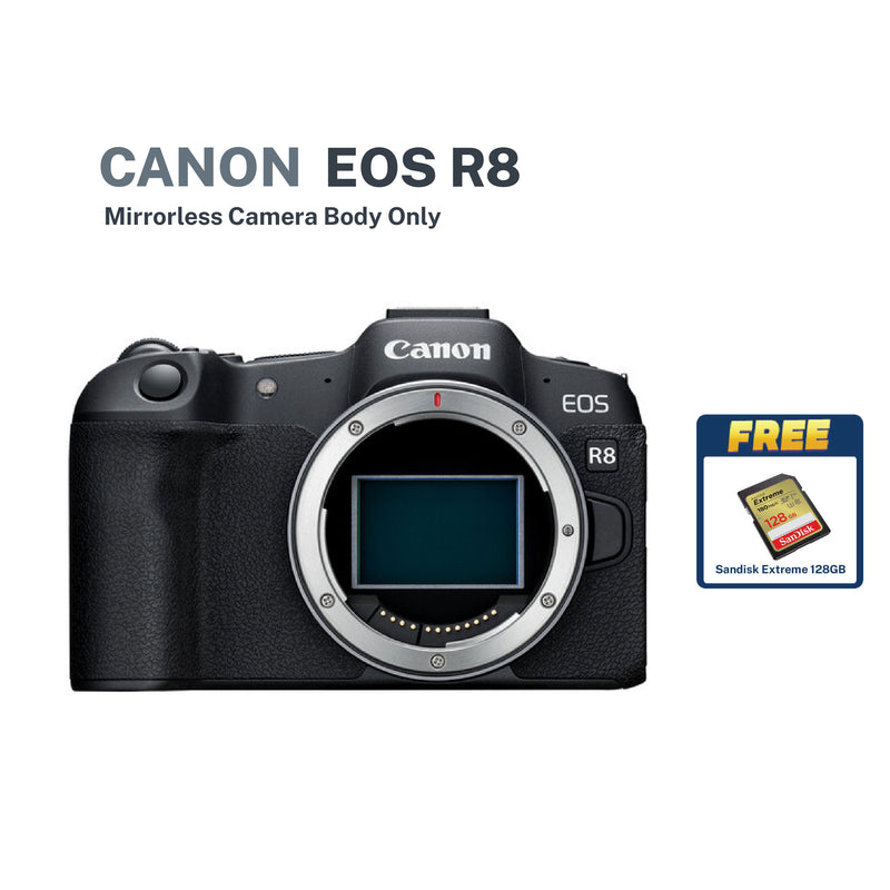 Canon EOS R8 Body Only with free 128gb Sandisk Extreme