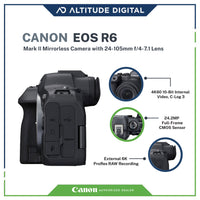 Canon EOS R6 Mark II RF24-105mm IS STM (5GHz) With FREE Lexar 64gb SDXC