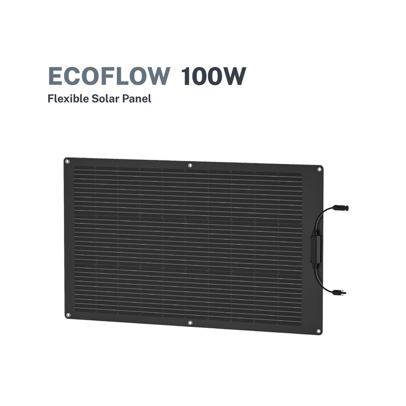 Ecoflow 100W Flexible Solar Panel w/ Free Solar MC4-XT60I Cable 2.5m