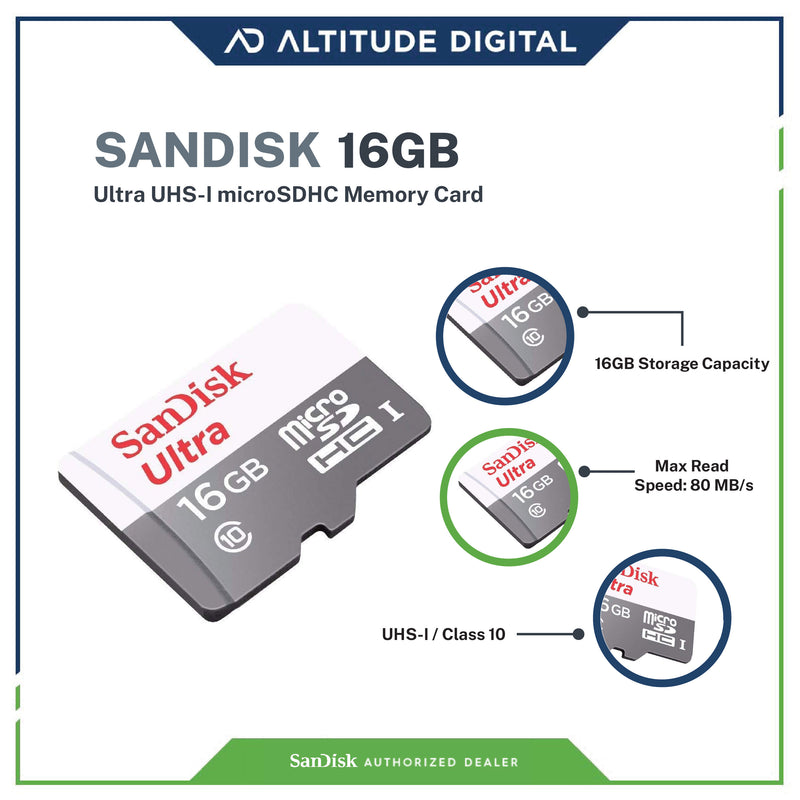 SanDisk Ultra microSDHC, SQUNS 16GB (SDSQUNS-016G-GN3MN)
