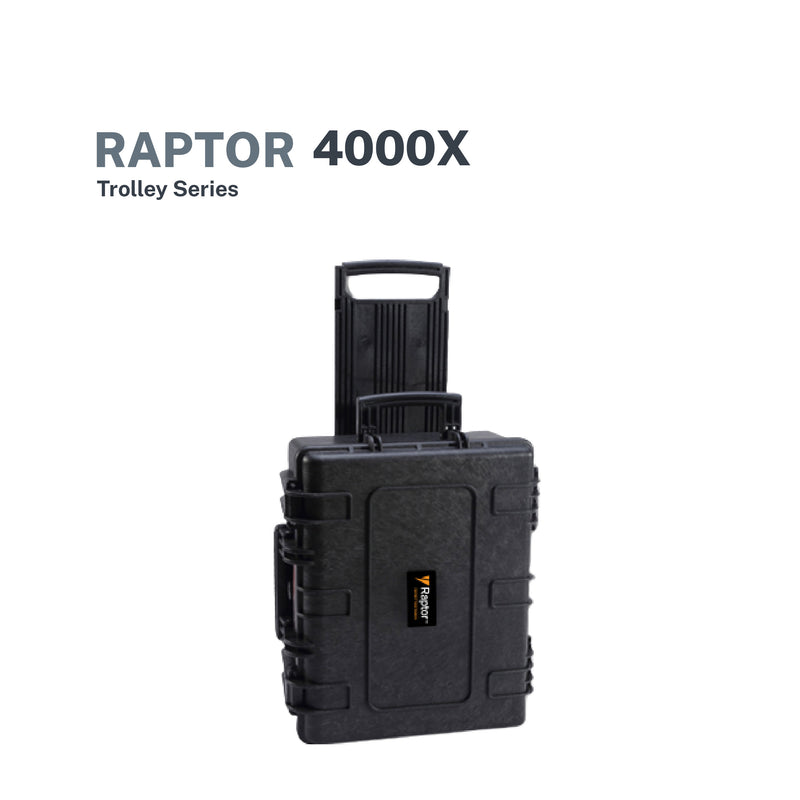 Raptor 4000x Waterproof / Dustproof Trolley and Carry On Hard Case (for Camera, Drones, etc)