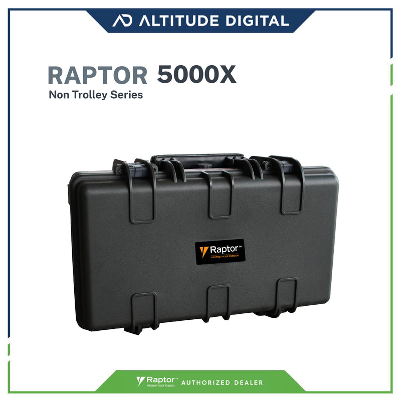 Raptor 5000x Non-Trolley Waterproof  and Carry On Hard Case for Cameras, Lens, Gimbals & Drone