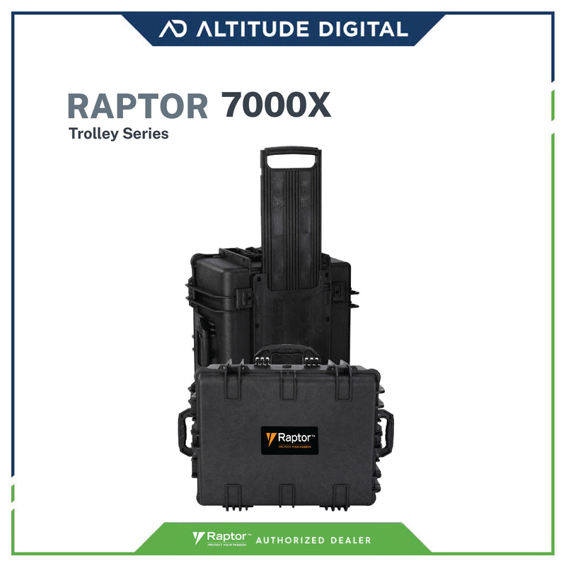 Raptor 7000X Waterproof / Dustproof Trolley and Carry On Hard Case (for Camera, Drones, etc)