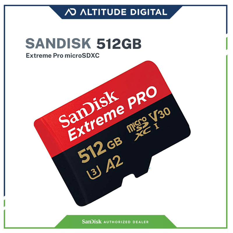 SanDisk Extreme Pro microSDXC, SQXCD 512GB (SDSQXCD-512G-GN6MA)