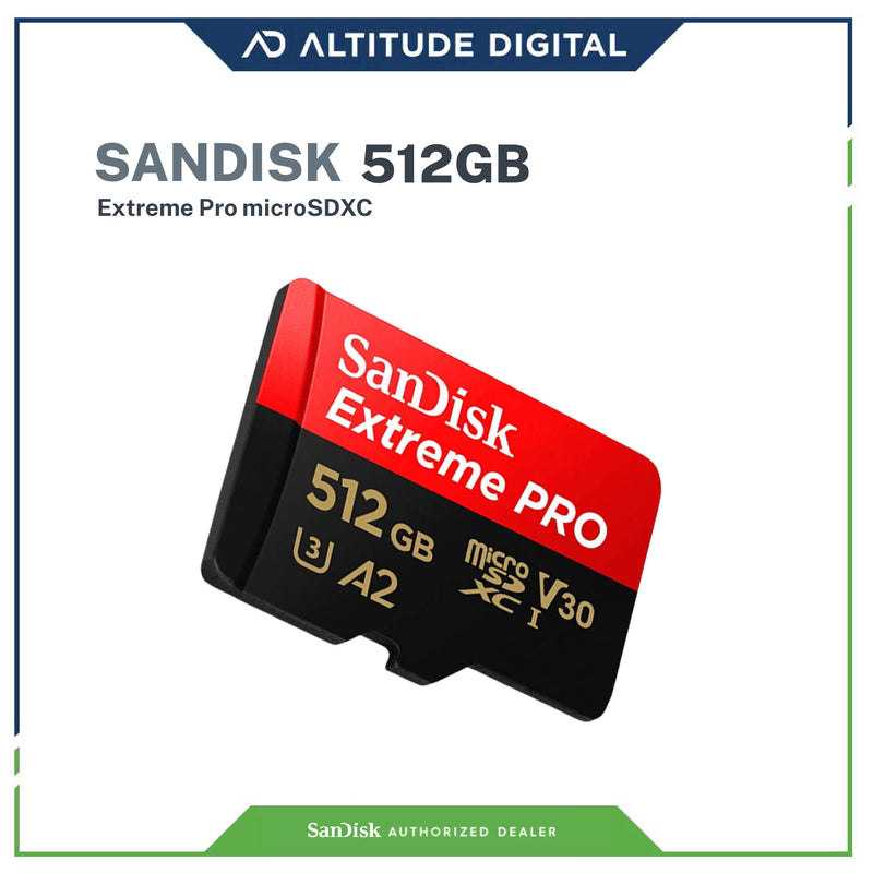 SanDisk Extreme Pro microSDXC, SQXCD 512GB (SDSQXCD-512G-GN6MA)