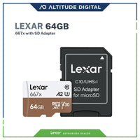 Lexar 667x 64GB with SD Adapter