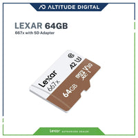 Lexar 667x MicroSD 64GB