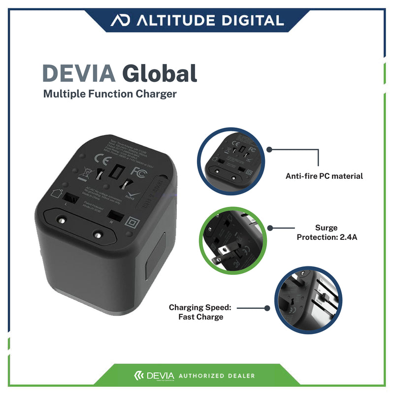 DEVIA Global multiple function charger (Black)