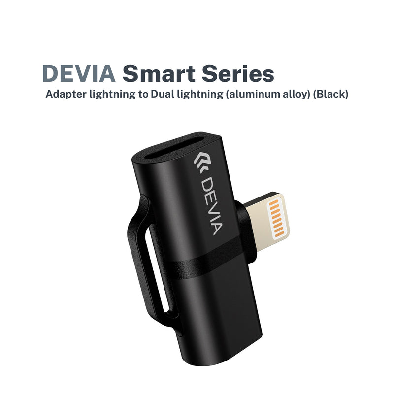 DEVIA Smart Series Adapter Lightning to Dual Lightning (Aluminum Alloy)