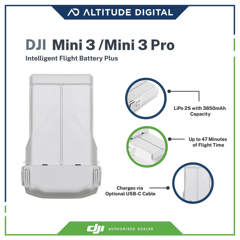  DJI Mini 4 Pro/Mini 3 Series Intelligent Flight Battery Plus,  Compatibility: DJI Mini 4 Pro, DJI Mini 3 Pro, DJI Mini 3 : Electronics