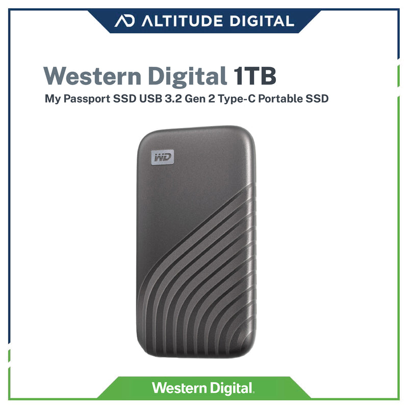 Western Digital 1TB My Passport SSD (Solid State Drive) USB 3.2 Type-C