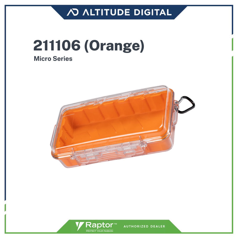 Raptor Micro Series: MS-211106 Watertight Transparent Case (Orange)