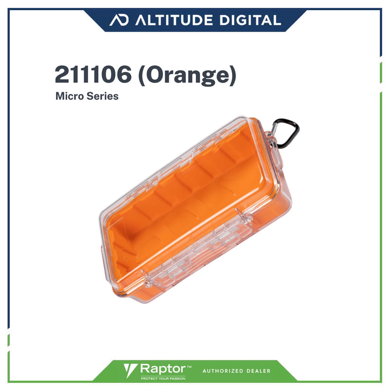 Raptor Micro Series: MS-211106 Watertight Transparent Case (Orange)