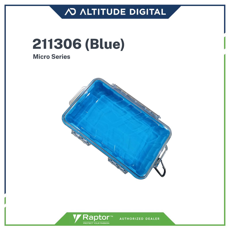 Raptor Micro Series: MS-211306 Watertight Transparent Case (Blue)
