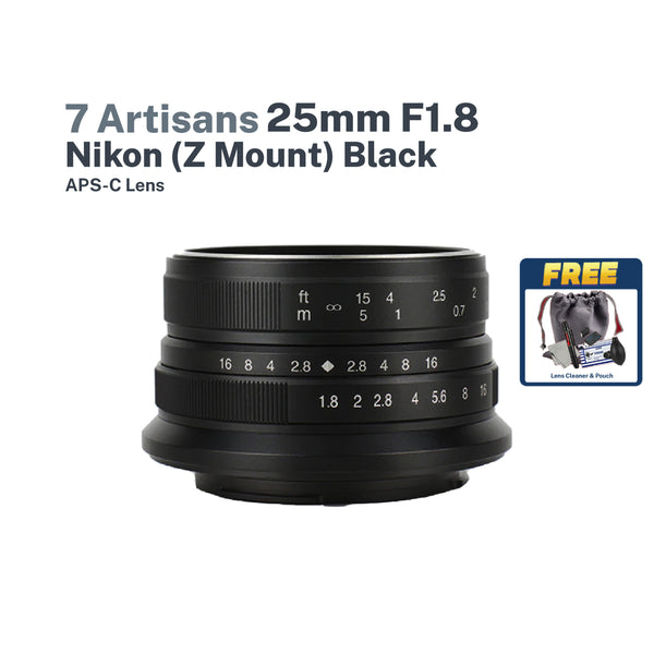 7Artisans 25mm F1.8 Nikon (Z Mount) Black