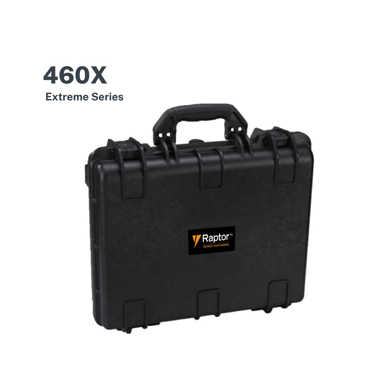 Raptor Extreme 460x (Black) Hard Shockproof Carrying Equipment Case For Laptop Cameras