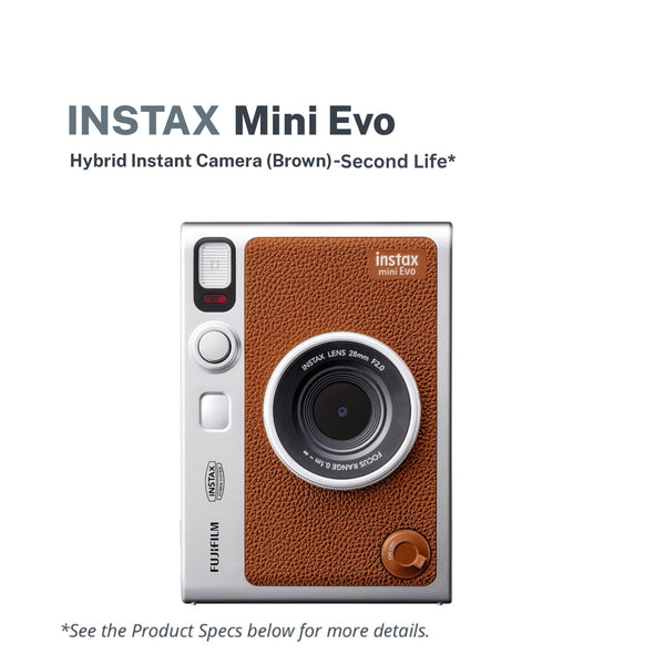 Fujifilm Instax Mini Evo Instant Film Camera - Brown (Second Life)