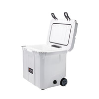Raptor Cooler Arctic Trolley 35 with an open lid