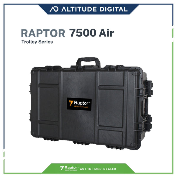 Raptor 7500 Air Waterproof, Dustproof Trolley and Carry On Hard Case for Camera, Gimbals, Drones