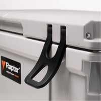Raptor Cooler Arctic 55 Slate Gray with latch open