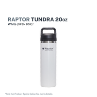 Raptor Drinkware Tundra Tumbler 20z - White (Open Box)