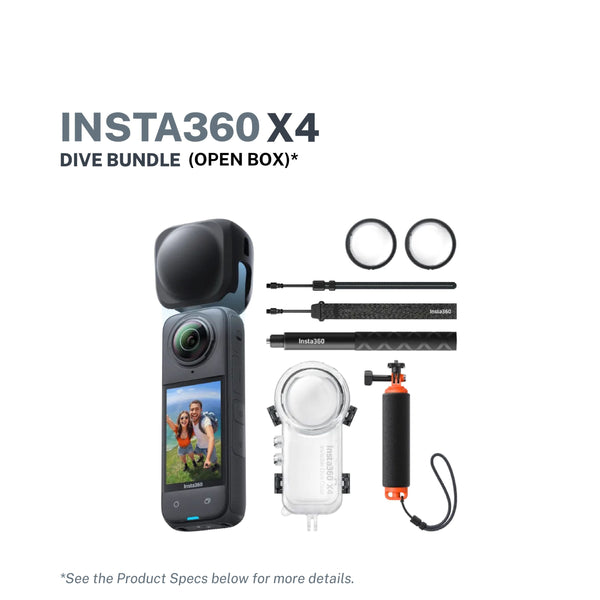 Insta360 X4 Invisible Dive Bundle (Open Box)