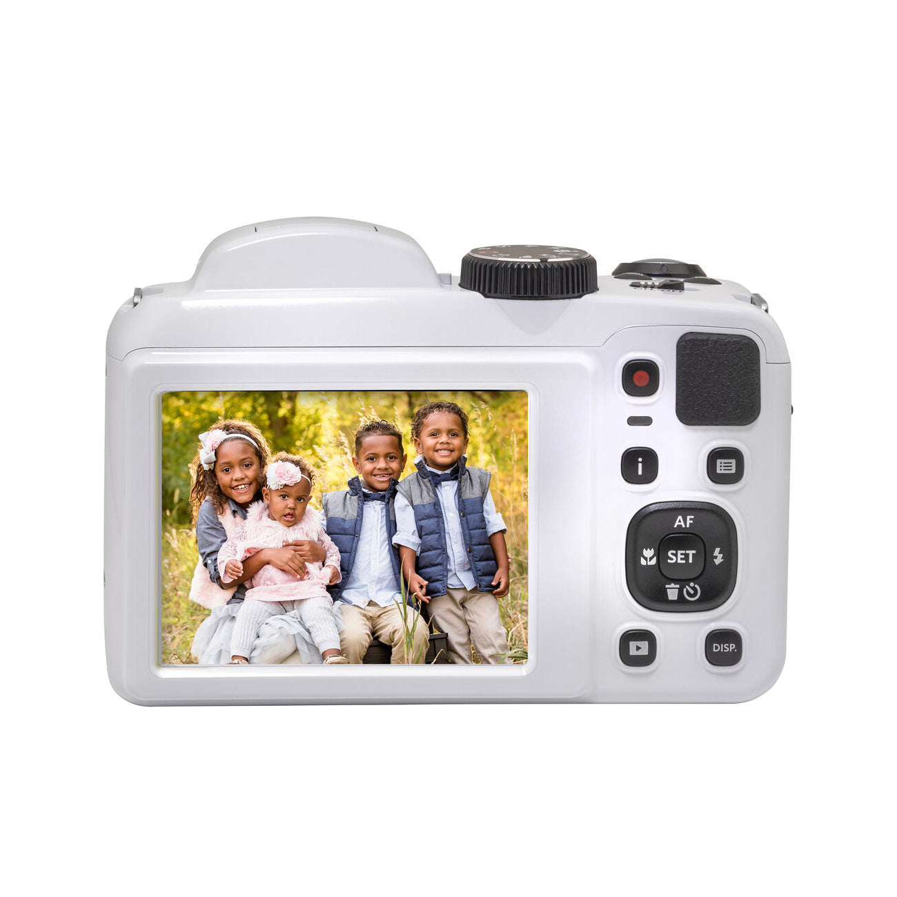 Kodak Pixpro AZ255 Digital Camera White LCD Monitor