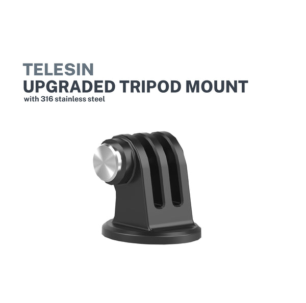 Telesin Upgraded tripod mount with 316 stainless steel