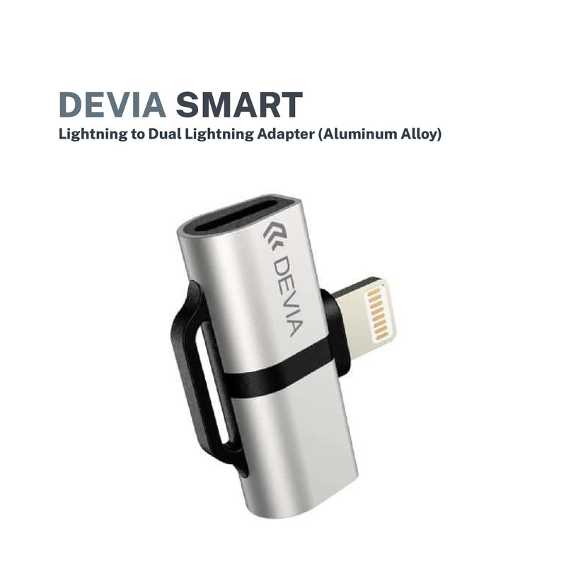 DEVIA Smart series Adapter lightning to Dual lightning (aluminum alloy)