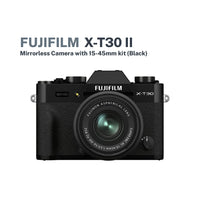 Fujifilm X-T30 II Mirrorless Camera with 15-45mm Kit - Black