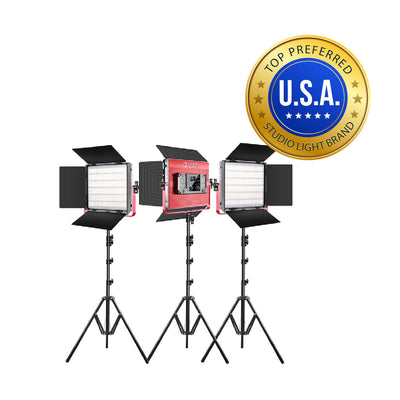 GVM 1200D RGB LED Light Panel (3-Light Kit)