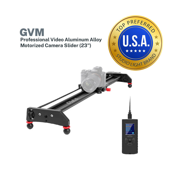 GVM Professional Video Aluminum Alloy Motorized Camera Slider (23")