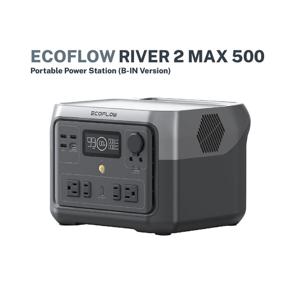 EcoFlow RIVER 2 Max 500 Portable Power Station (w/ Solar Panel Bundle Available)