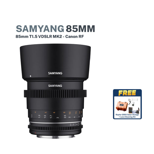 SAMYANG 85mm T1.5 VDSLR MK2 -Canon RF