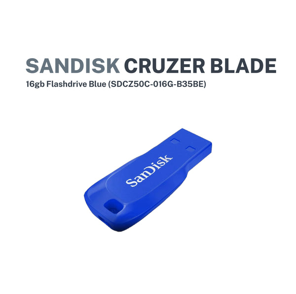 Sandisk Cruzer Blade 16GB Blue (SDCZ50C-016G-B35BE)