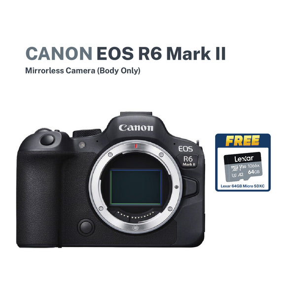 Canon EOS R6 Mark II Mirrorless Camera With FREE Lexar 64gb SDXC