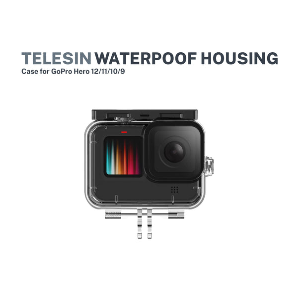 Telesin Waterproof housing case for GoPro Hero 12/11/10/9