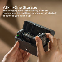 Store all the essential in the DJI Mic 2 Charging Case