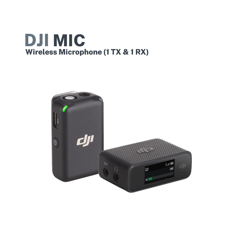 DJI MIC (1TX & 1 RX)- DJI Mic Compact Digital Wireless Microphone (1 Piece)