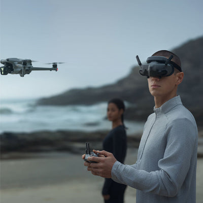 DJI Goggles 3 being used with a DJI Drone