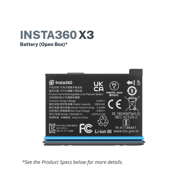 Insta360 X3 Battery (Open Box)