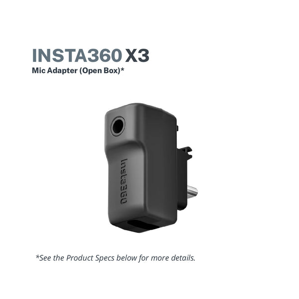 Insta360 X3 Mic Adapter (Open Box)