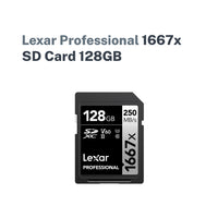 Lexar Professional 1667x SD Card 128GB