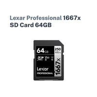 Lexar Professional 1667x SD Card 64GB